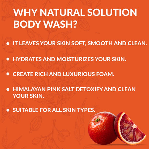 Body Wash Blood Orange - 16.9 fl oz | NATURAL SOLUTION